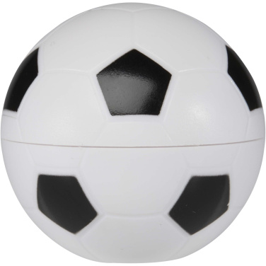 Logotrade Werbeartikel das Foto: Zuri Fußball Lippenpflege Vanille mit LSF 15