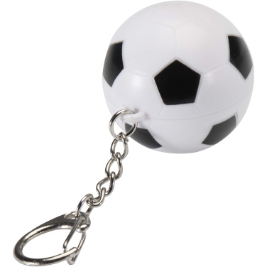 Logotrade Werbeartikel das Foto: Rami Fußball Lippenpflege Vanille mit LSF 15 und Schlüsselanhänger