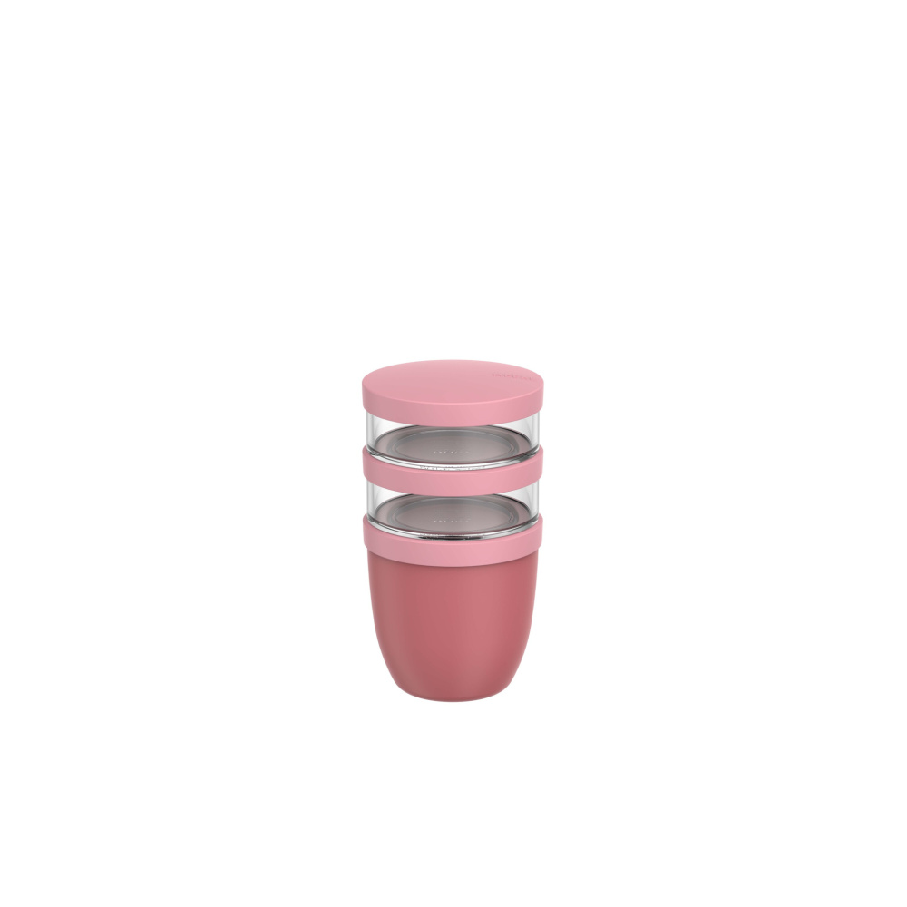 Logotrade Werbeartikel das Foto: Mepal Ellipse Dreiteiliger, 500 ml + 2 x 200 ml isolierter Lunchpot