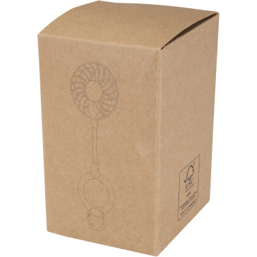 Logotrade Geschäftsgeschenke das Foto: Ventio Magnetischer, tragbarer Ventilator aus recyceltem Kunststoff