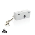Cliq It Kamera-Schlüsselanhänger aus RCS recyceltem ABS, Weiß