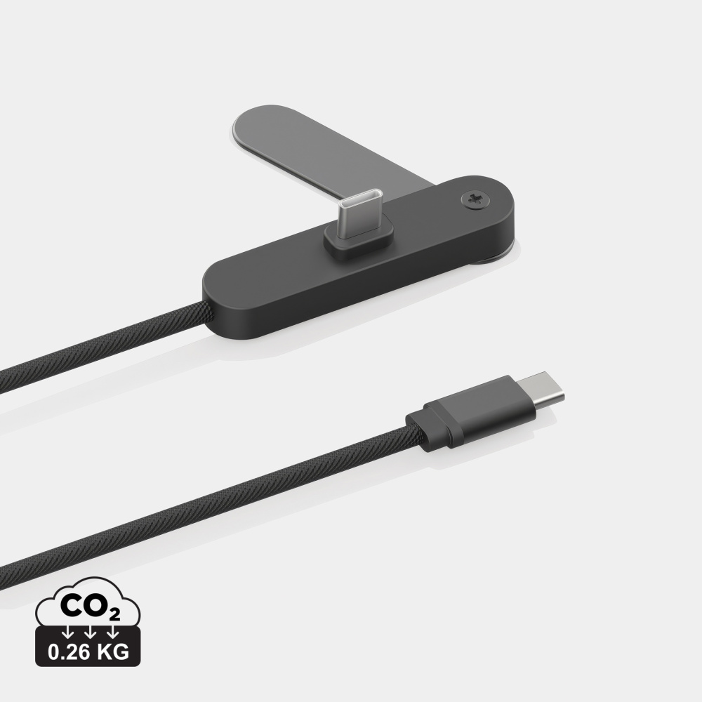 Logotrade werbemittel das Foto: Aluvia RCS 65W-PD-Kabel mit verstellbarem Handyhalter