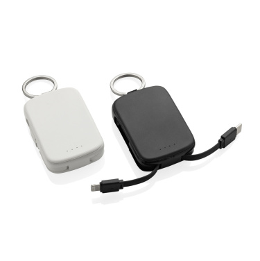 Logotrade Werbeartikel das Foto: Nexo RCS Key-Chain-Powerbank 2.000mAh mit integr. Kabeln