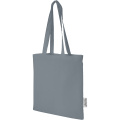 Madras 140 g/m² Baumwoll Tragetasche aus GRS recycelter Baumwolle, 7L, Grau