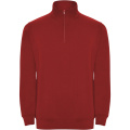 Aneto Pullover mit Viertelreißverschluss, Rot