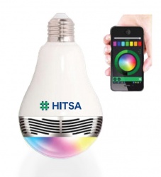 led - bulb - wireless - speaker - with - hitsa -logo