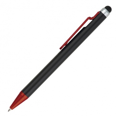 Logotrade promotional merchandise picture of: Ball pen with touch pen FLORIDA  color red