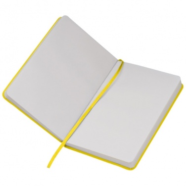Logo trade advertising product photo of: Notebook A6 Lübeck, yellow