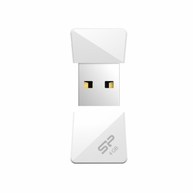 Logo trade promotional products image of: USB stick Silicon Power T08  16GB color white