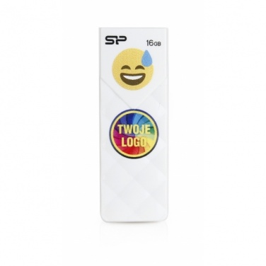 Logo trade promotional gifts image of: USB stick  Ultima u03 8GB color white