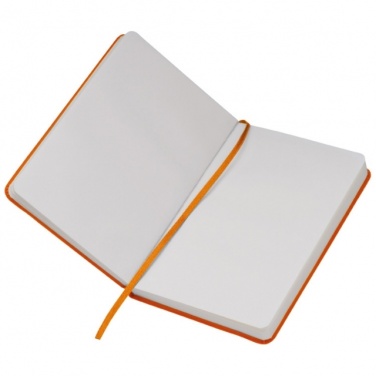 Logotrade corporate gift image of: Notebook A6 Lübeck, orange