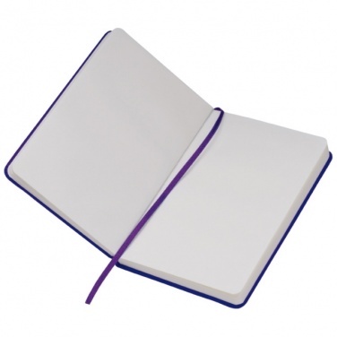 Logo trade advertising products picture of: Notebook A6 Lübeck, purple