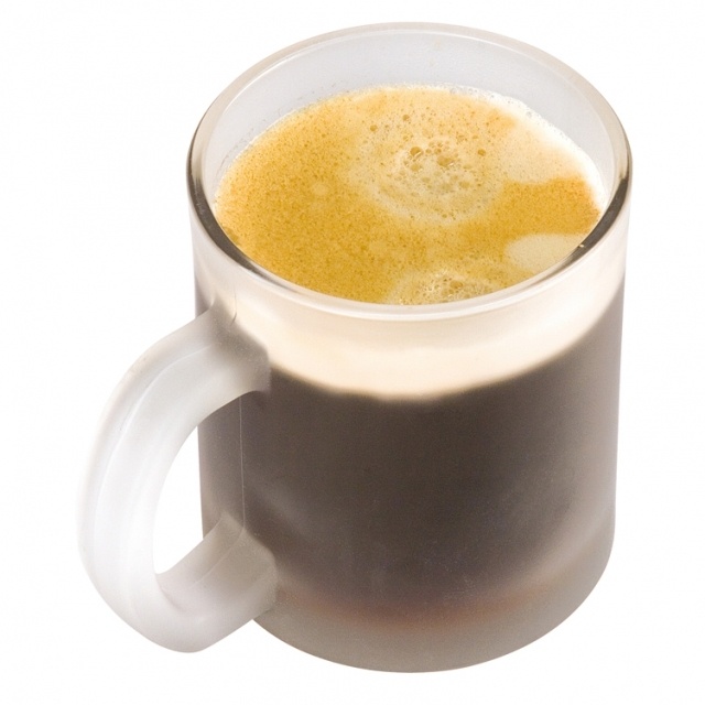 Logo trade promotional merchandise photo of: Glass coffee mug Geneva, transparent
