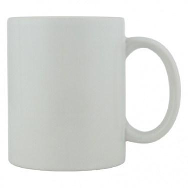 Logo trade promotional giveaways image of: Ceramic mug Monza, white