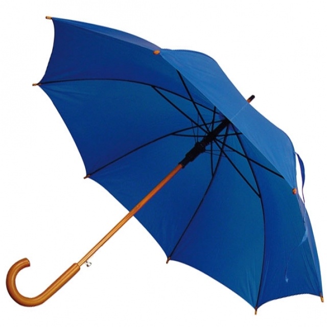 Logo trade promotional items image of: Automatic umbrella NANCY, blue