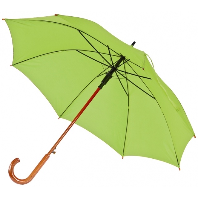 Logotrade promotional gift picture of: Wooden automatic umbrella NANCY  color light green