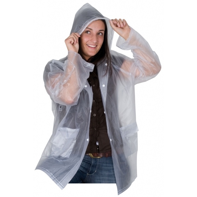 Logotrade promotional product picture of: Rain coat 910166 'Clermont-Ferrand'  color transparent