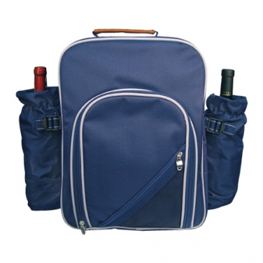 Logotrade promotional product picture of: High-class picnic backpack 'Virginia'  color blue