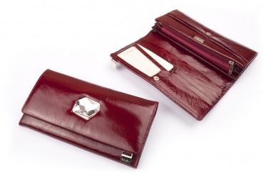Logo trade promotional giveaways image of: Ladies wallet with big Swarovski crystal AV 150