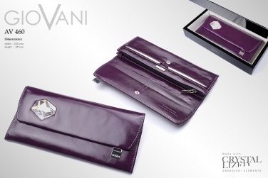 Logotrade promotional gift picture of: Ladies wallet with big Swarovski crystal AV 160