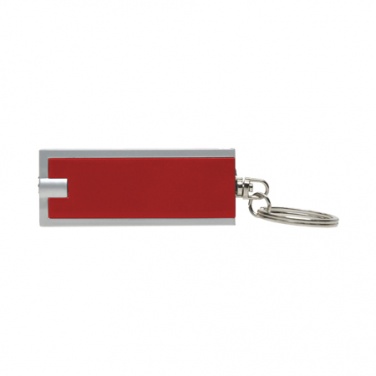 Logo trade business gifts image of: Plastic key ring 'Bath'  color red