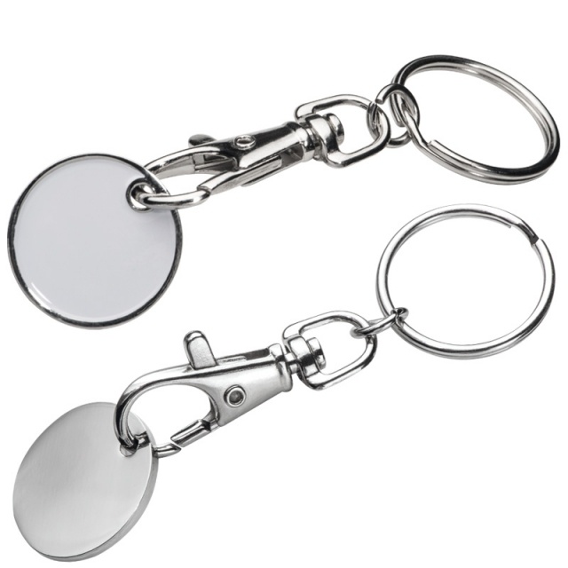 Logotrade promotional giveaways photo of: Key ring ARRAS  color white