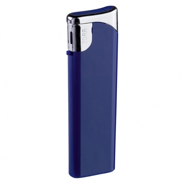 Logo trade business gift photo of: Electronic lighter 'Knoxville'  color blue