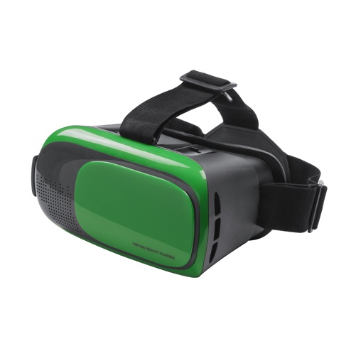 Logo trade promotional products image of: Virtual reality headset green