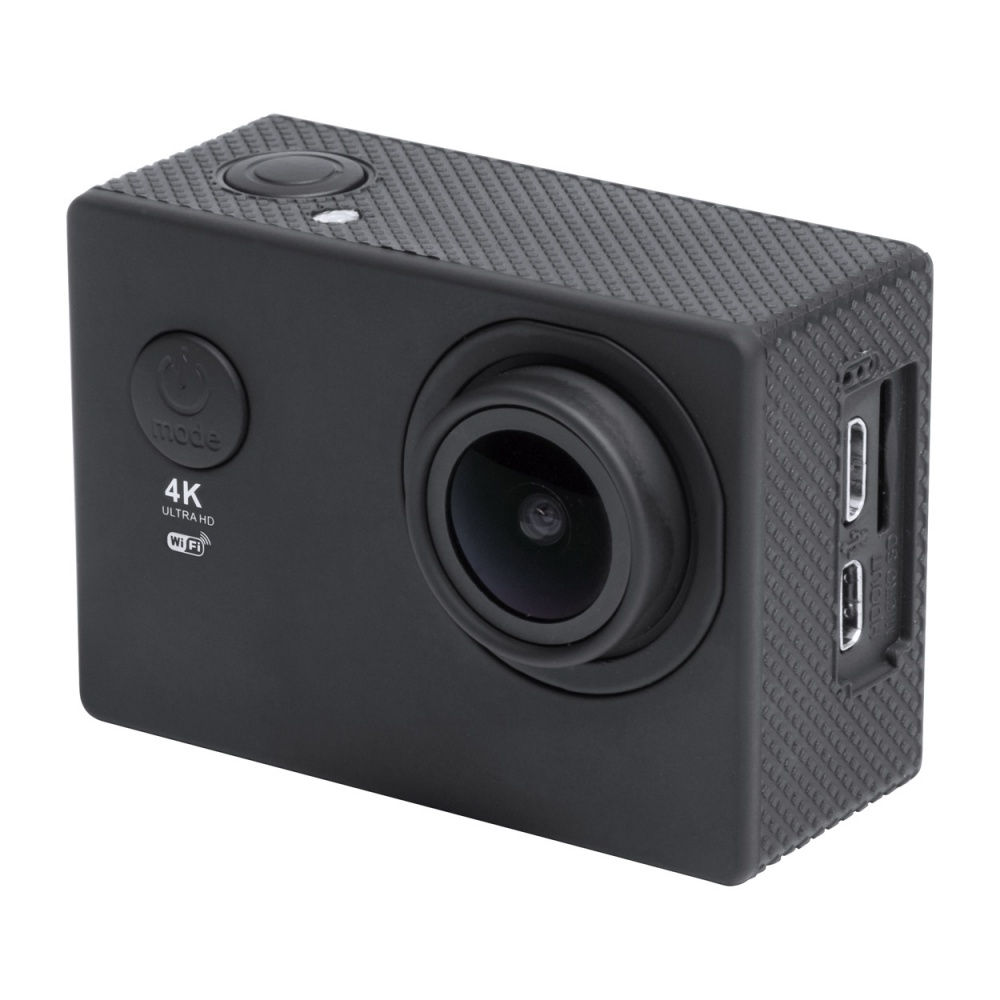 Logotrade promotional merchandise image of: Action camera 4K plastic black