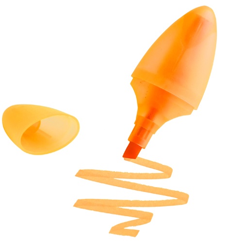 Logotrade promotional gift picture of: Highlighter, orange