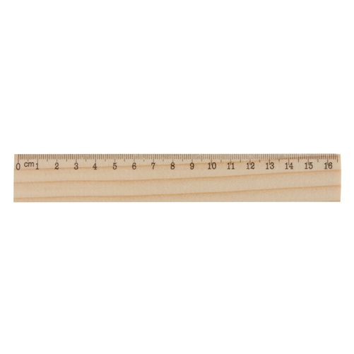 Logotrade promotional giveaway image of: Wooden ruler, 16 cm