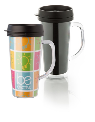 Logo trade business gift photo of: thermo mug AP807931, clear