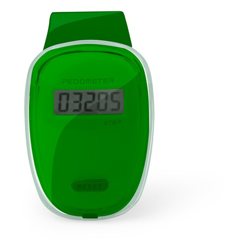 Logo trade promotional products image of: pedometer AP741989-07 green