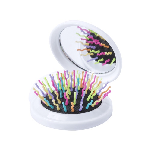 Logo trade promotional items image of: hairbrush with mirror AP781436-01
