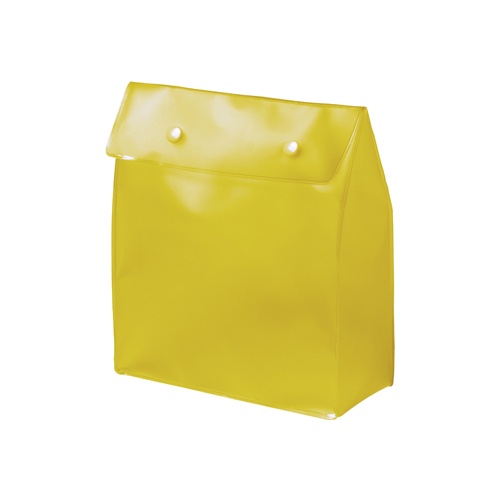 Logo trade promotional giveaways image of: Cosmetic bag Cool, yellow