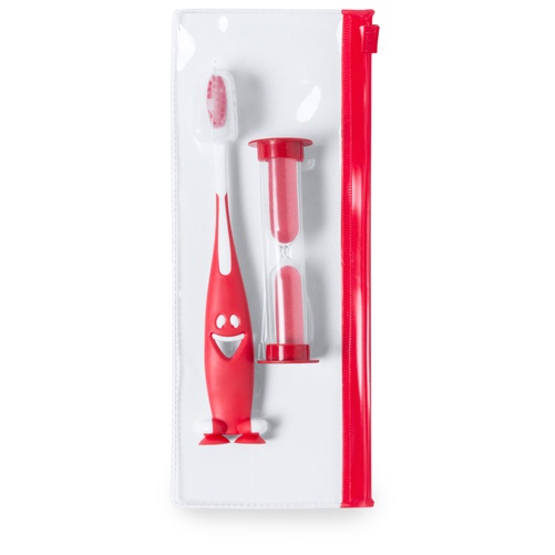 Logotrade promotional gifts photo of: toothbrush set AP741956-05 red
