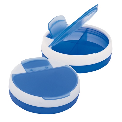 Logo trade promotional merchandise picture of: pillbox AP731910-06 blue