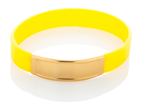 Logo trade promotional gift photo of: Wristband AP809393-02, yellow