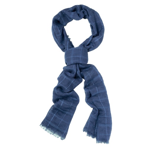 Logotrade promotional gifts photo of: Cool striped scarf navy blue