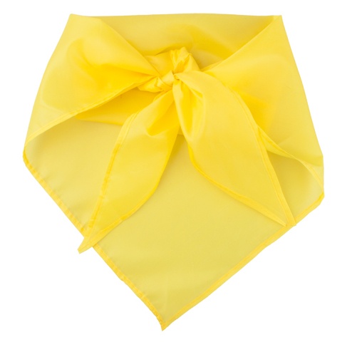 Logotrade promotional products photo of: Triangle polyester scarf, yellow