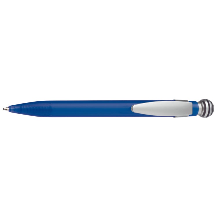 Logotrade business gift image of: Plastic ball pen GRIFFIN blue, Blue