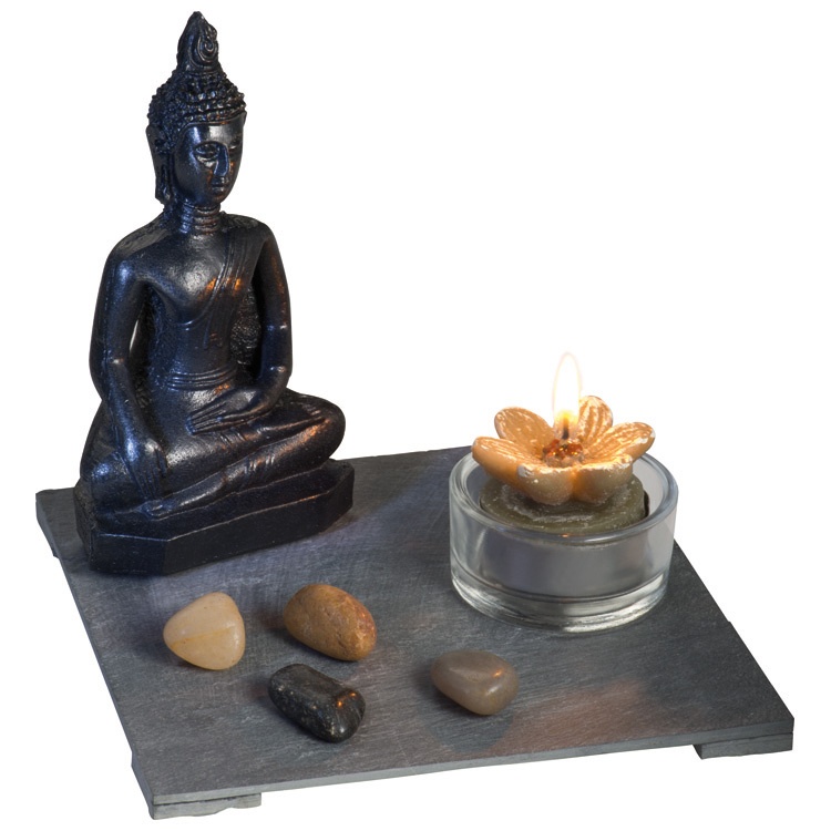 Logotrade promotional merchandise image of: Buddha set 'dubai' grey, Grey