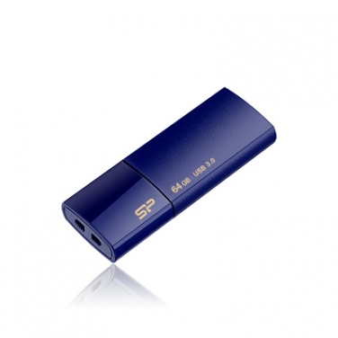 Logo trade business gifts image of: Pendrive Silicon Power 3.0 Blaze B05, blue