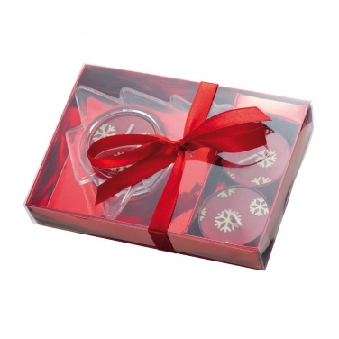 Logotrade promotional item picture of: Christmas candle set TUMBA, red