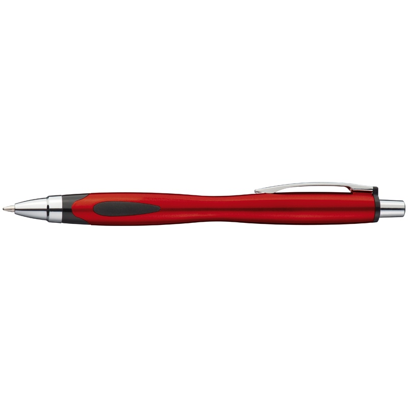 Logotrade promotional product picture of: Plastic ball pen LUENA, red