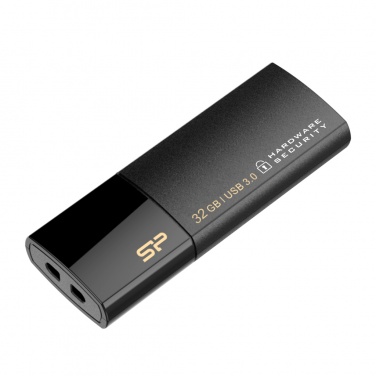 Logo trade promotional products image of: Pendrive Silicon Power Secure G50 16GB, black