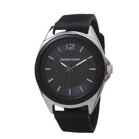 Logo trade corporate gift photo of: Watch Rhombe Gomme, black