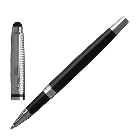 Logo trade promotional merchandise picture of: Rollerball pen Treillis pad, grey