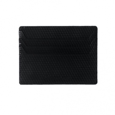 Logotrade corporate gift picture of: Card holder Rhombe, black
