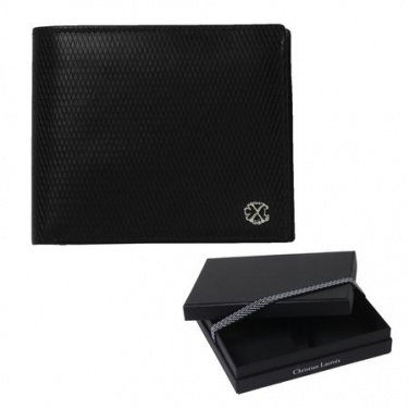 Logotrade promotional item image of: Money wallet Rhombe, black